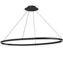 Load image into Gallery viewer, 63W Horiz Chandelier, MB, WH Silicone Diffuser