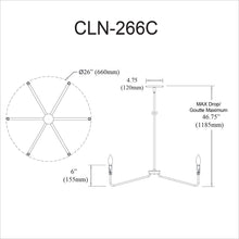 Load image into Gallery viewer, 6LT Incandescent Chandelier, AGB
