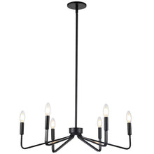 Load image into Gallery viewer, 6LT Incandescent Chandelier, MB