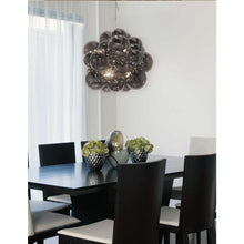 Load image into Gallery viewer, 6LT Halogen Pendant, PC, Smoked Glass