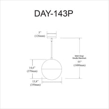Load image into Gallery viewer, 3LT Halogen Pendant, AB, WH Opal Glass