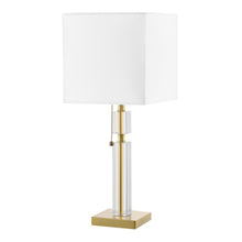Load image into Gallery viewer, 1LT Incandescent Table Lamp, AGB, WH Shade