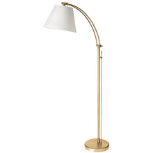 Load image into Gallery viewer, 1LT Incan Adjustable Floor Lamp, AGB, WH Shade