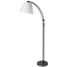 Load image into Gallery viewer, 1LT Incan Adjustable Floor Lamp, MB, WH Shade