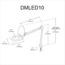 Load image into Gallery viewer, Magnifier White, 5D Lens +A Bracket
