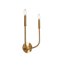 Load image into Gallery viewer, 2LT Incandescent Wall Sconce, AGB