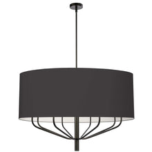 Load image into Gallery viewer, 8LT Incandescent Chandelier, MB, WH Shade