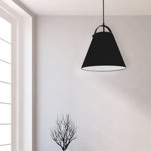 Load image into Gallery viewer, 1LT Emperor Pendant Matte Black, Black Shade