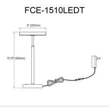 Load image into Gallery viewer, 10W Table Lamp, SB, WH Acrylic Diff