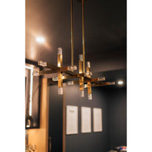 Load image into Gallery viewer, 48W Horiz Chandelier, AGB, Acrylic Diffuser