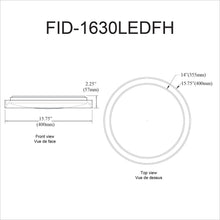 Load image into Gallery viewer, 30W Flush Mount, AGB, WH Diffuser