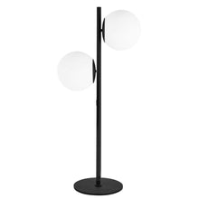 Load image into Gallery viewer, 2LT Incandescent Table Lamp, MB, WH Glass