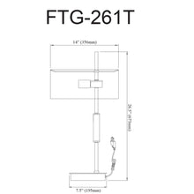 Load image into Gallery viewer, 1LT Incandescent Table Lamp, MB & AGB, BK Shade