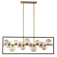 Load image into Gallery viewer, 13LT Halgn Horiz Pend MB & VB, Champagne Glass
