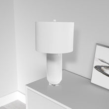 Load image into Gallery viewer, 1LT Incandescent Table Lamp, WH, WH Shade