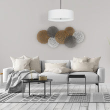 Load image into Gallery viewer, 4LT Incan Pendant, MB, WH Shade, WH Diffuser