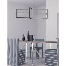 Load image into Gallery viewer, 55W Horiz Chandelier MB, WH Acrylic Diffuser