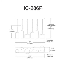 Load image into Gallery viewer, 6LT Horizontal Pendant