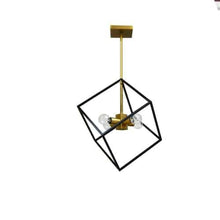 Load image into Gallery viewer, 4LT Pendant, Vintage Bronze & Matte Black Finish