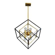 Load image into Gallery viewer, 6LT Pendant, Vintage Bronze & Matte Black Finish