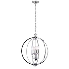 Load image into Gallery viewer, 6LT Chandelier, Polished Chrome,Jewelled Accents