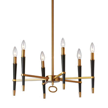 Load image into Gallery viewer, 6LT Incandescent Chandelier, VB Finish