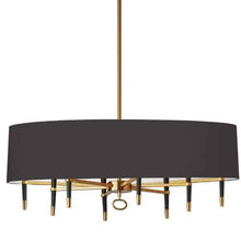 Load image into Gallery viewer, 8LT Incandescent Horizontal Chand, VB, Blk Shade