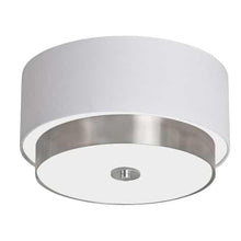Load image into Gallery viewer, 14"Flush-Mount,White Linen Shd