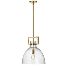 Load image into Gallery viewer, 1LT Pendant, Aged Brass Finish