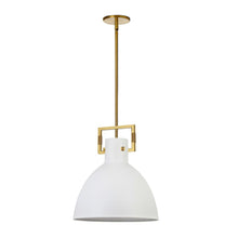 Load image into Gallery viewer, 1LT Incandescent Pendant, AGB, MW Metal Shade