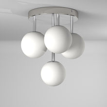 Load image into Gallery viewer, 4LT Flush Mount, PC, Opal Glass