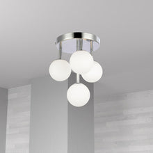 Load image into Gallery viewer, 4LT Flush Mount, PC, Opal Glass
