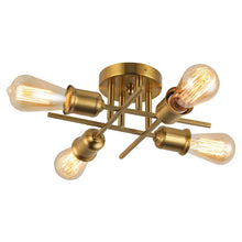Load image into Gallery viewer, 4LT Incandescent Semi-Flush Mount, AGB