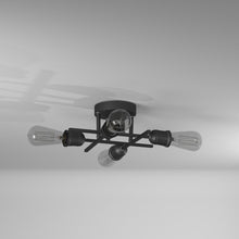 Load image into Gallery viewer, 4LT Semi-Flush Mount, Espresso Finish
