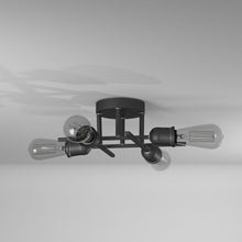 Load image into Gallery viewer, 4LT Semi-Flush Mount, Espresso Finish