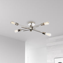 Load image into Gallery viewer, 4LT Wall Sconce, Burnished Chrome Finish