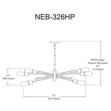Load image into Gallery viewer, 6LT Horizontal Pendant, Espresso Finish