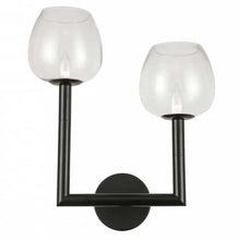 Load image into Gallery viewer, 2LT Incandescent Wall Sconce, MB, CLR Glass
