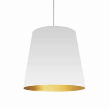 Load image into Gallery viewer, 1LT Oversized Drum Pendant,Large - Wht/Gld