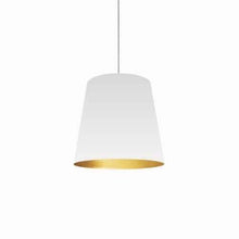 Load image into Gallery viewer, 1LT Oversized Drum Pendant,Medium - Wht/Gld