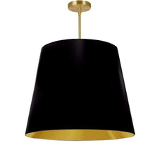Load image into Gallery viewer, 1LT Oversized Drum Pendant Large, BK/GLD Shade