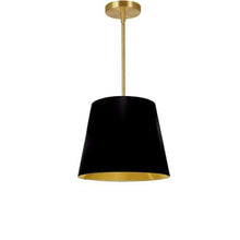 Load image into Gallery viewer, 1LT Oversized Drum Pendant Small, BK/GLD Shade