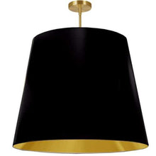 Load image into Gallery viewer, 1LT Oversized Drum Pendant X-Large, BK/GLD Shade