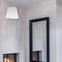 Load image into Gallery viewer, 1LT Oversized Drum Pendant Small Wht Shade