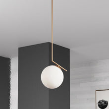 Load image into Gallery viewer, 1LT Incandescent Pendant, Plated Gold Finish
