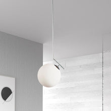 Load image into Gallery viewer, 1LT Incand White Glass Pendant, PC Finish
