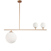 Load image into Gallery viewer, 3LT Incandescent Pendant, Plated Gold Finish