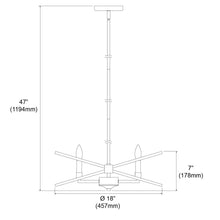 Load image into Gallery viewer, 4LT Incandescent Chandelier, PC & MB Finish