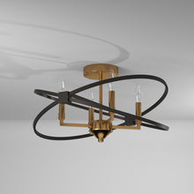 Load image into Gallery viewer, 4LT Incandescent Semi Flush, VB and MB