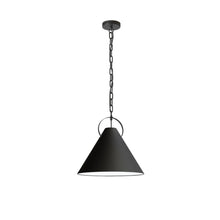 Load image into Gallery viewer, 1LT Incand Pendant, MB, BK Shade